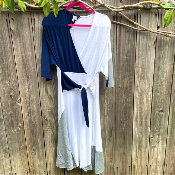 NWT ASOS Color Blocked Midi Dress - Picture 5 of 9